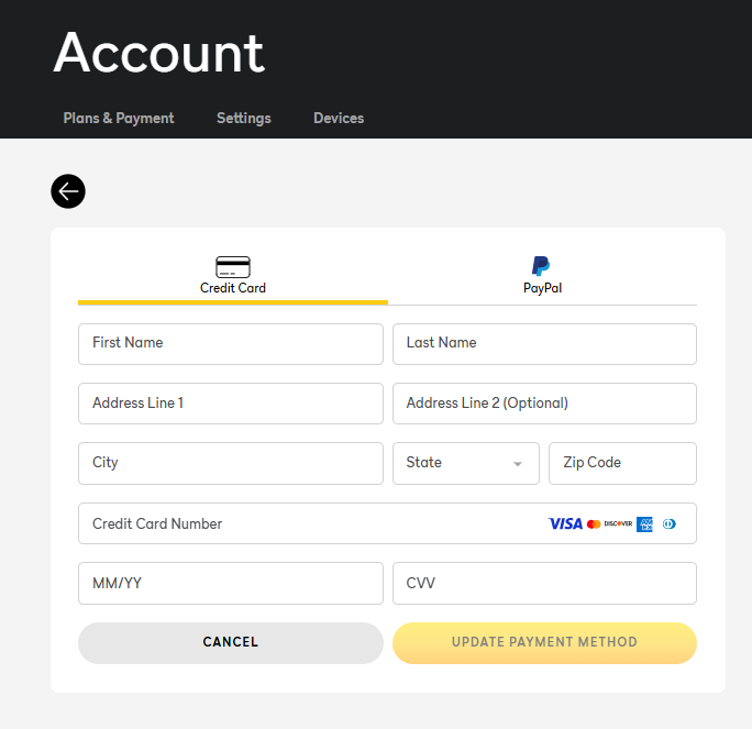 Changing Your Peacock Payment Method | MyBundle.TV